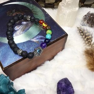 (NWT) Lava, Chakra, Evil Eye Bracelet/Diffuser